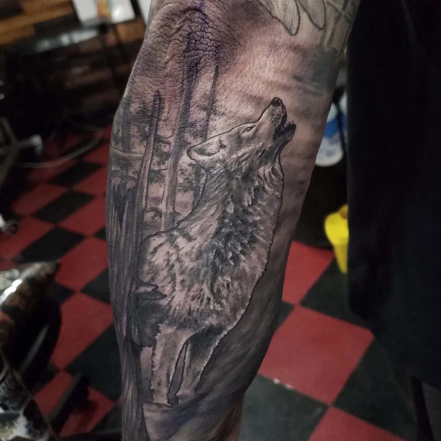 Wolf! By Lobo
@marklobkowicz 
#lobostrikesagain #urge2 #yegtattoos #edmonton