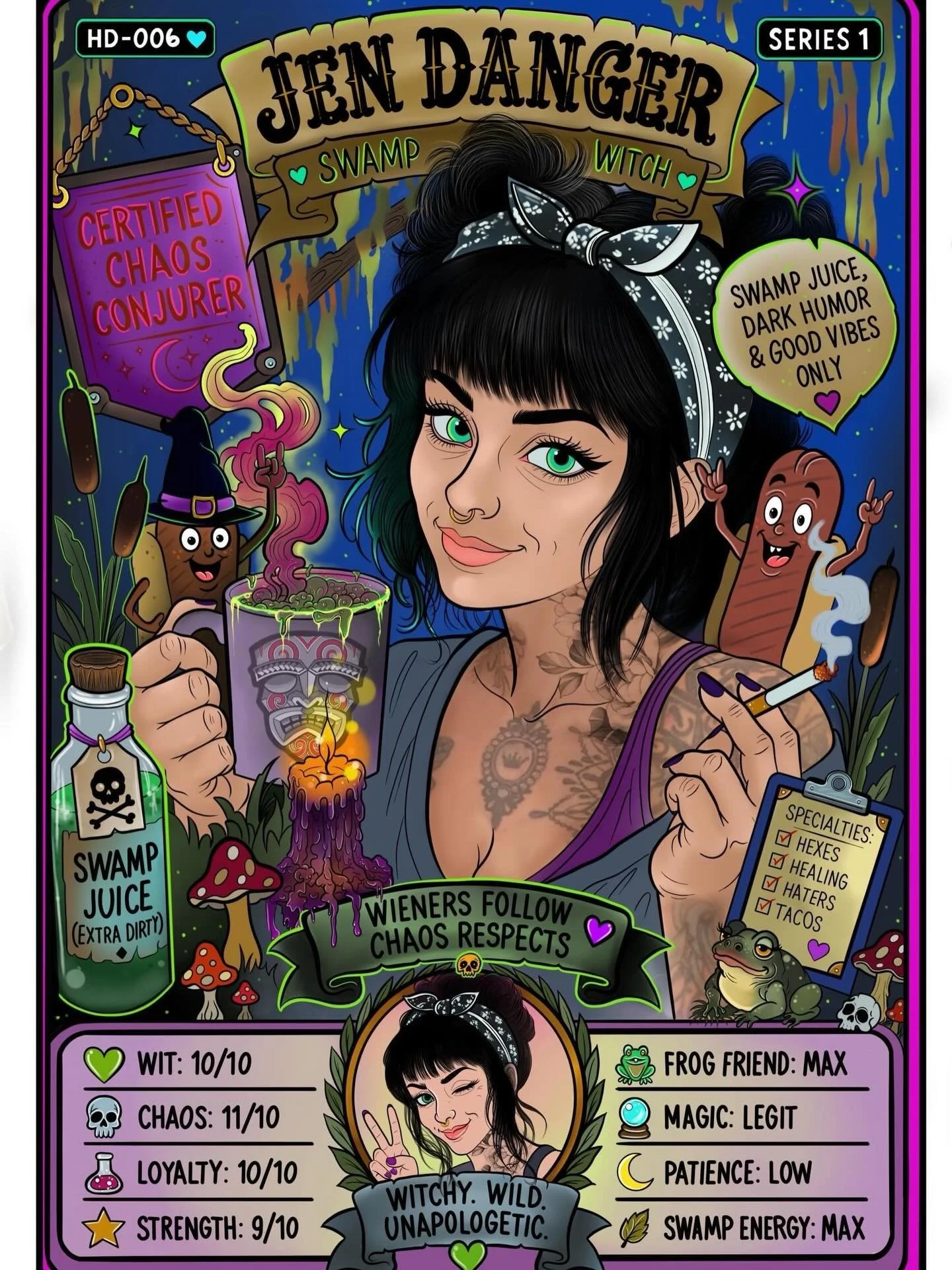 Second half of the Urge 2 Glizzneyland trading cards! 
You can collect all your favourite Urgelings THIS Saturday. They are limited edition to this event so this is your chance to get em! Come eat hot dogs, get tattooed, and be free

Artwork by the w