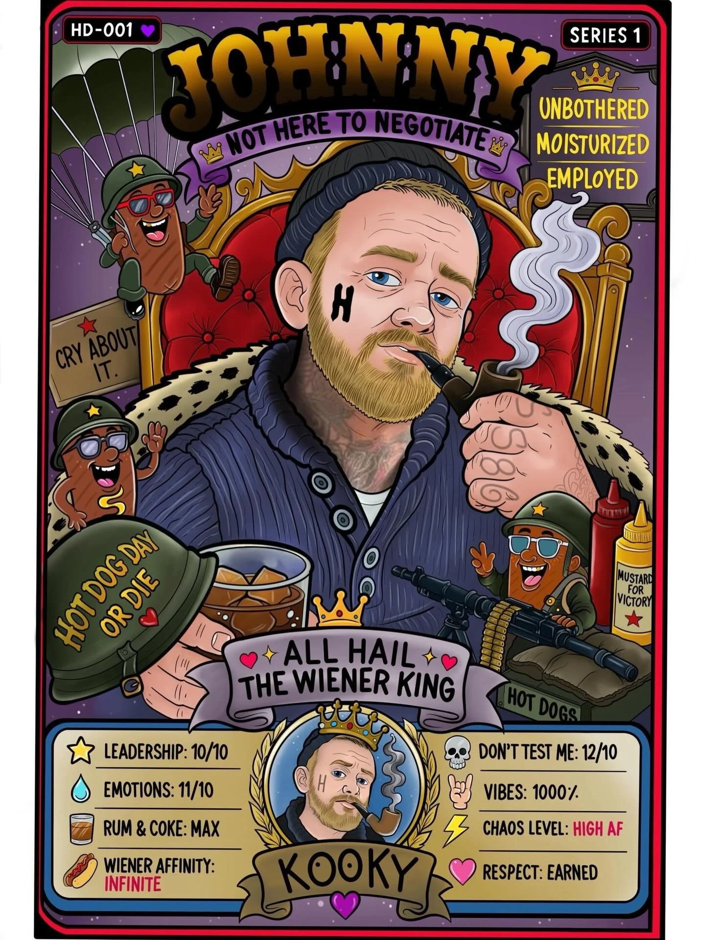 First round of Glizzneyland trading cards! These are a limited edition item that will be for sale at the flash day this Saturday! Get the full set of all your favourite Urgelings! Stay tuned to see the others!
We hope to see you THIS Saturday 🌭🌭🌭?