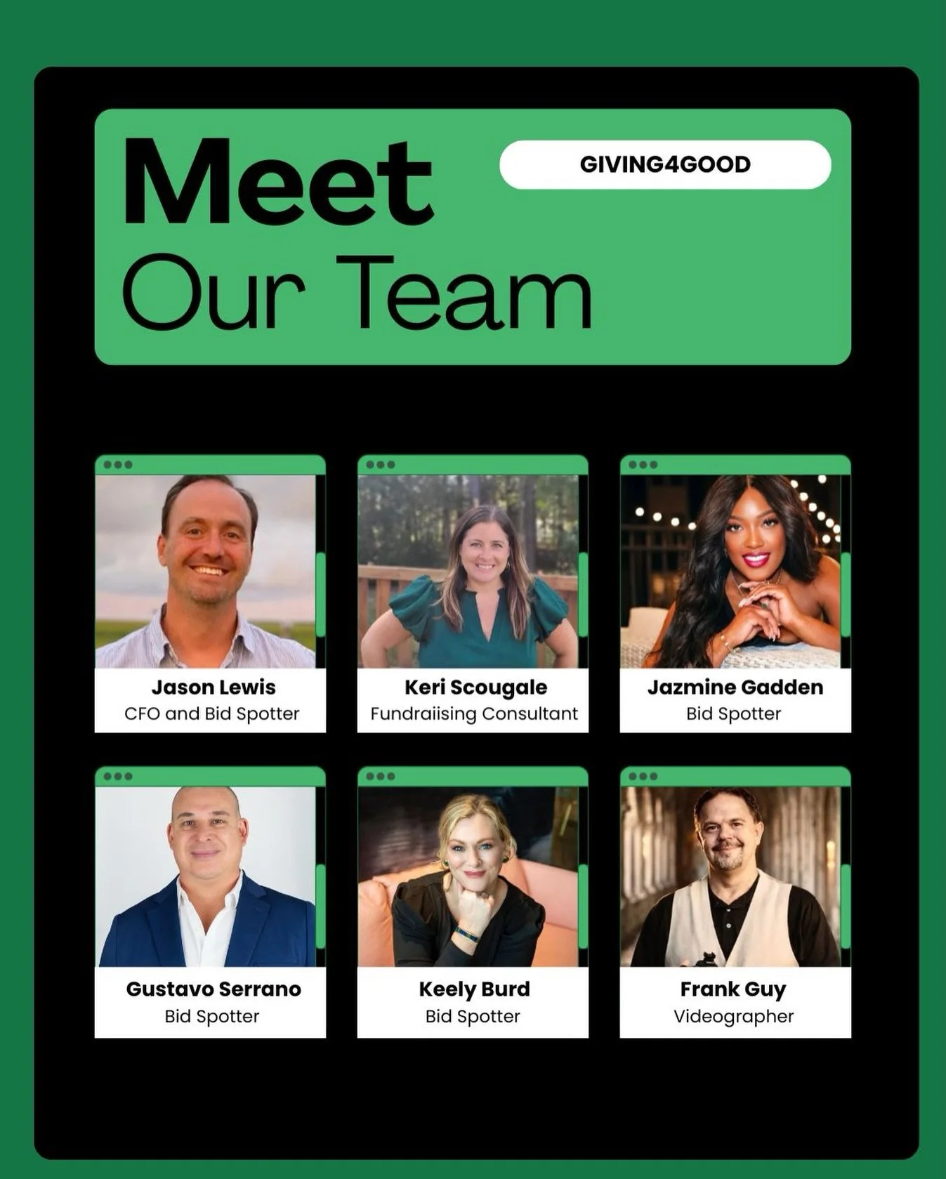 Our team brings the fun and energy to the auction floor!

Our data shows us that when are spotters are present, auction items sell for 10-20% more!

@dinnerondad @keriscougale @jazminegladden @gussywhoa @charlestonsrealtress @francis_west_studios 

#