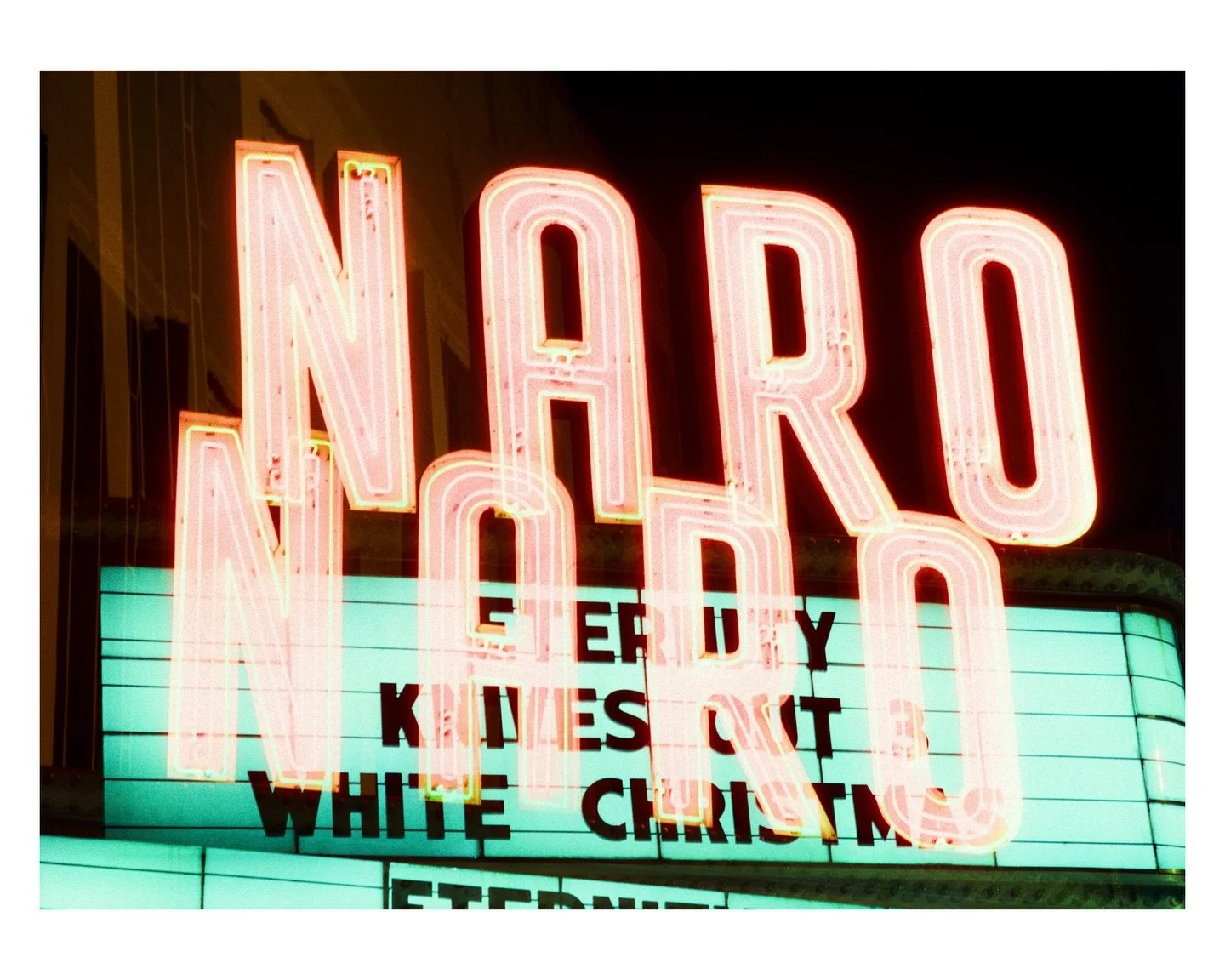 NORFOLK NEON once again shot on my Mamiya 645 featuring cinestill 400d. It&rsquo;s my go to for neon photography and given the chance, it really shines in halation, giving the brightest highlights a red glow, accentuating the neon. I only got rained 