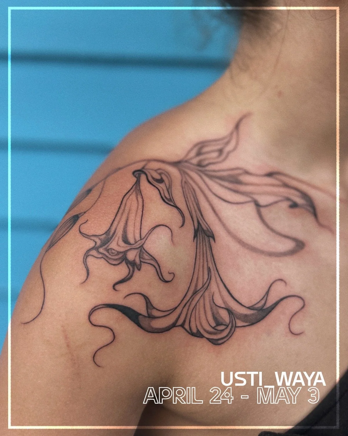 We are excited to welcome @usti_waya from San Diego to guest with us April 24th - May 3rd.
Katelynn works in a whimsical, botanical style that flows with the body and she can&rsquo;t wait to work with you. 

Book with her directly via her page or sen