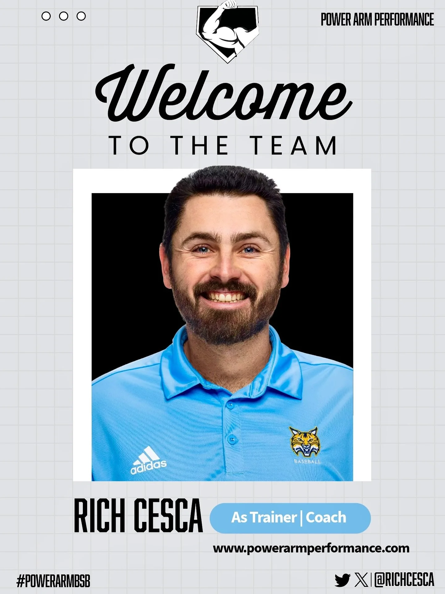 🚨 Welcome to the Team &ndash; Coach Rich Cesca! 🚨

Power Arm Performance is proud to welcome Rich Cesca to the staff!

Rich joins us from Division I Quinnipiac University, where he has been an integral part of the baseball program. With years of ex