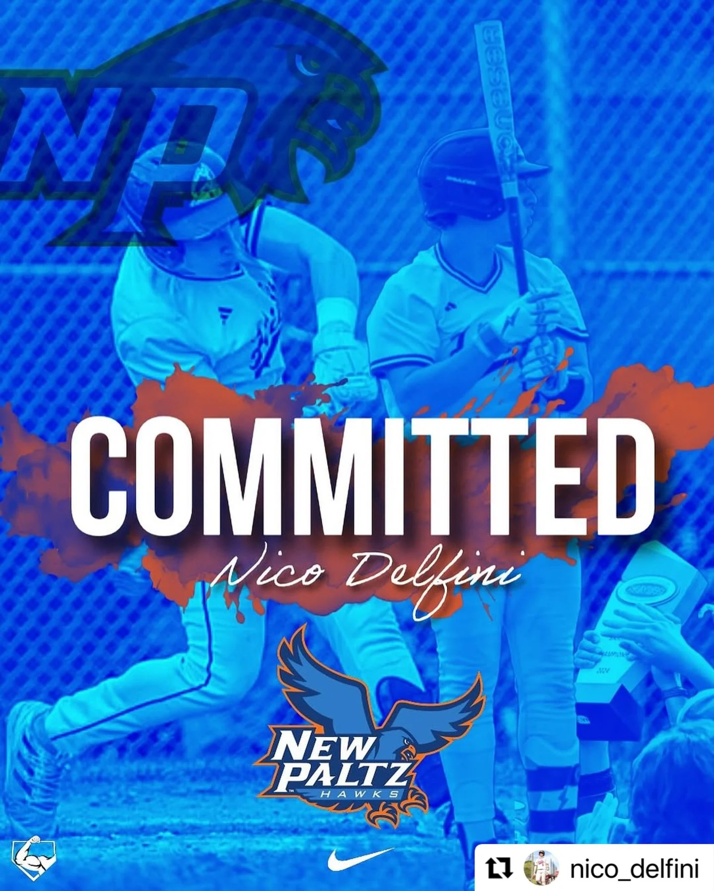 #Repost @nico_delfini with 
・・・
Excited for the next chapter. @nphawksbaseball | congrats to 2026 MIF Nico Delfini on his commitment to SUNY New Paltz.  Huge get for the Hawks! #powerarmbsb💪🏼