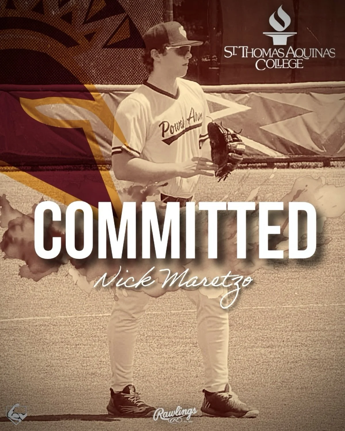 🚨COMMITTED🚨
Huge congratulations to CIF/OF Nick Maretzo on his commitment to Division II St. Thomas Aquinas College! @stacbaseball 
Nick embodies everything we stand for at Power Arm — relentless work ethic, leadership, and a drive to be th