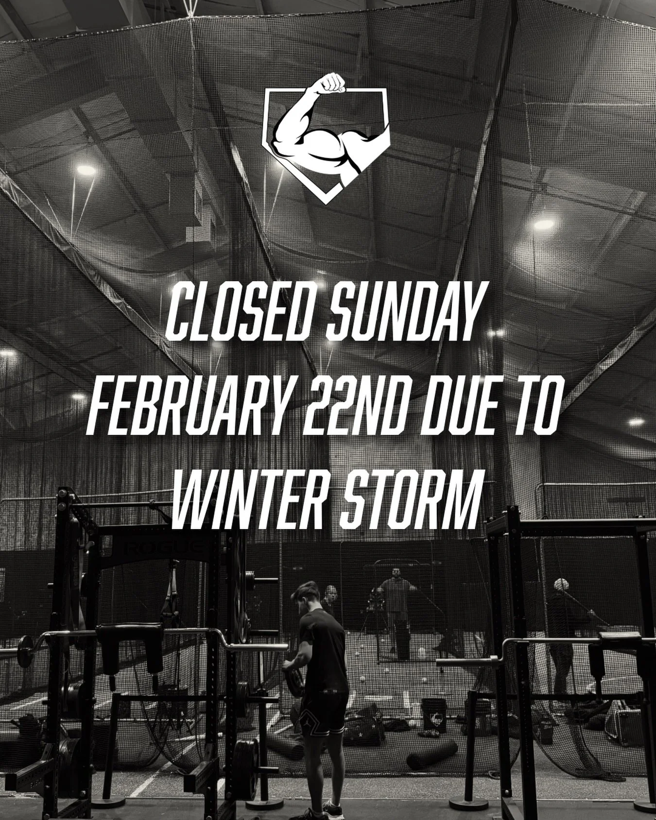 We will be Closed - Sunday February 22nd due to the winter storm.
More information regarding Monday will be determined Sunday night.

Stay frosty everyone 💪🏼❄️