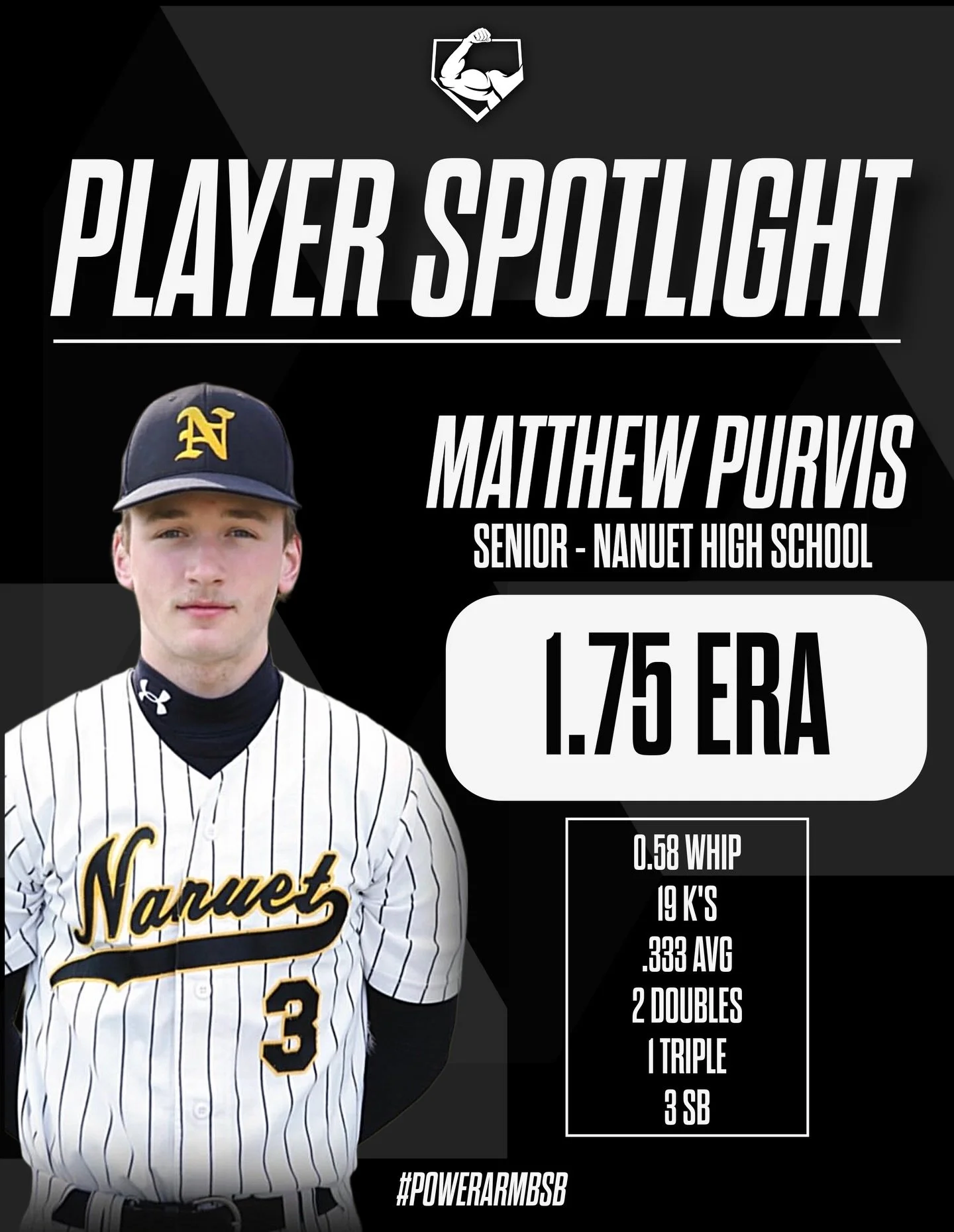 Power Arm Player Spotlight : Week 1 (April 7th)
-
These Seniors are setting the tone early! Stay tuned for weekly updates! 

#powerarmbsb💪🏼 #Playerspotlight