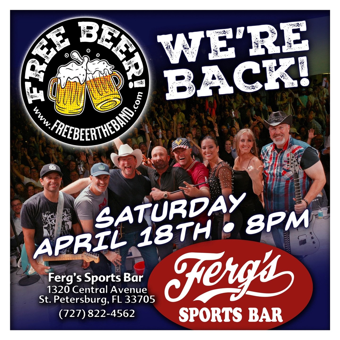 Free Beer LIVE at Ferg's Sports Bar &amp; Grill