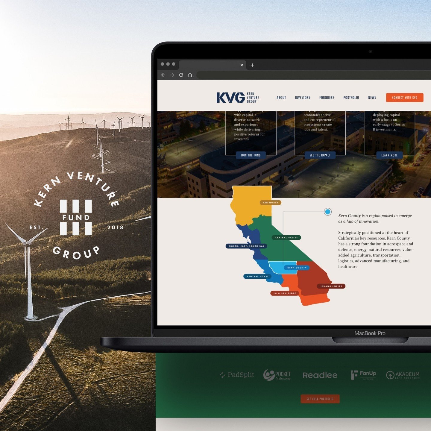 &quot;Kern County is a region poised to emerge as a hub of innovation.&quot;⁠
⁠
We are very proud to present the updated website and brand refresh we recently completed for Kern Venture Group. This team is truly helping rural economies thrive and ent