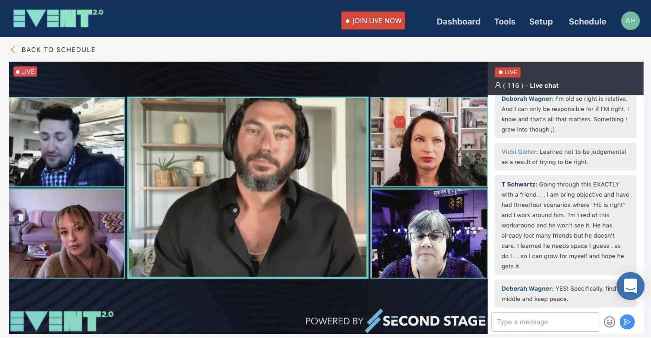 Virtual Event Screenshot