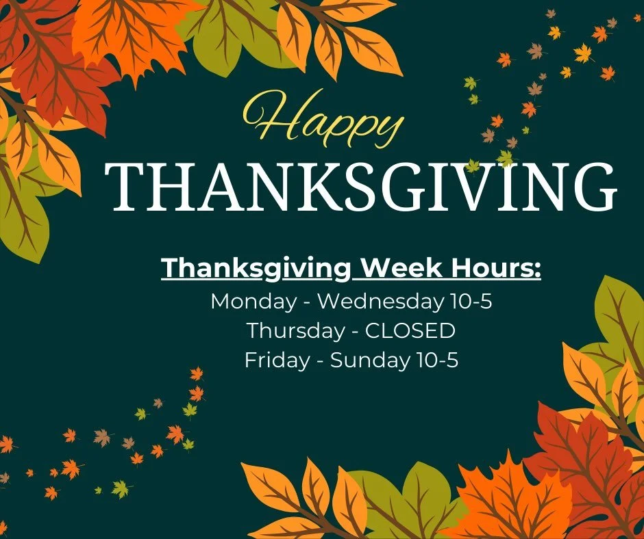 In case you were wondering&hellip; We&rsquo;re CLOSED on Thanksgiving Day, but we&rsquo;re open on all the others! See you soon! 🦃🍽️🥧