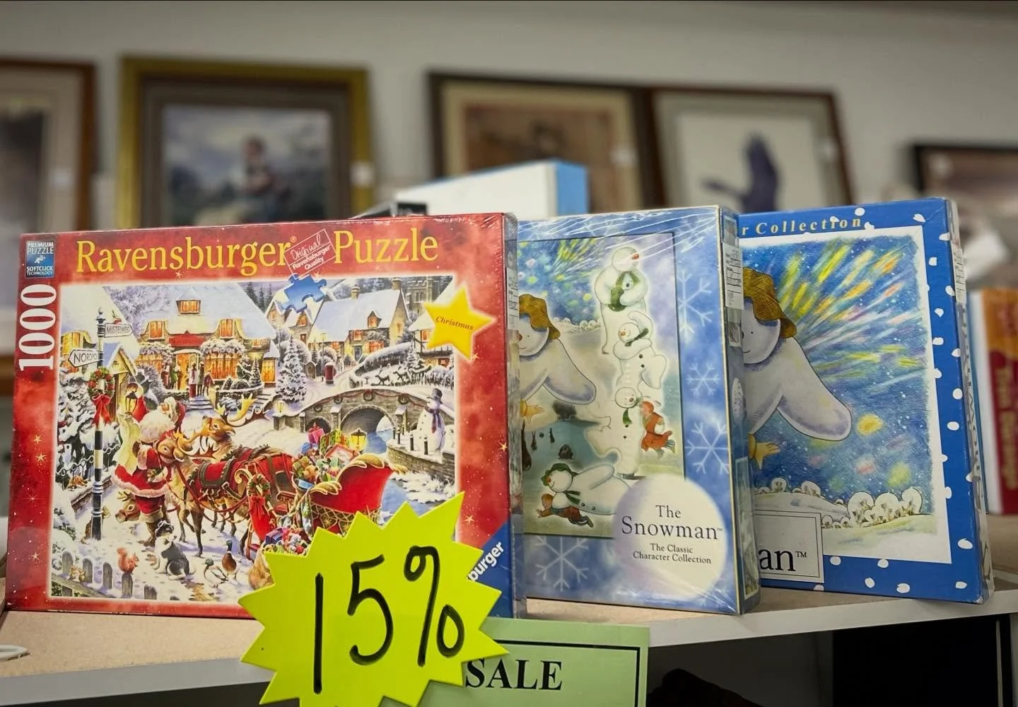 Today might be a good day to stock up on puzzles for the season.🤔 
Small Business Saturday is here! We may look big on the outside, but we&rsquo;re all small businesses on the inside! We currently have 85 awesome vendors, and that&rsquo;s A LOT of s