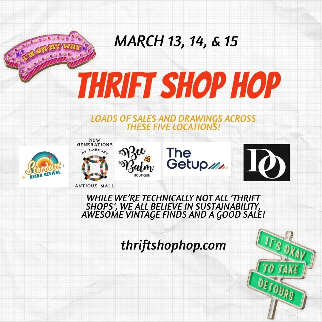 This year, we&rsquo;re joining Northeast Iowa and Southeast Minnesota secondhand stores for the second annual Thrift Shop Hop! 🙌 We&rsquo;ll be participating from 10am-5pm Friday, Saturday &amp; Sunday! Loads of vendor sales plus drawings to win pri
