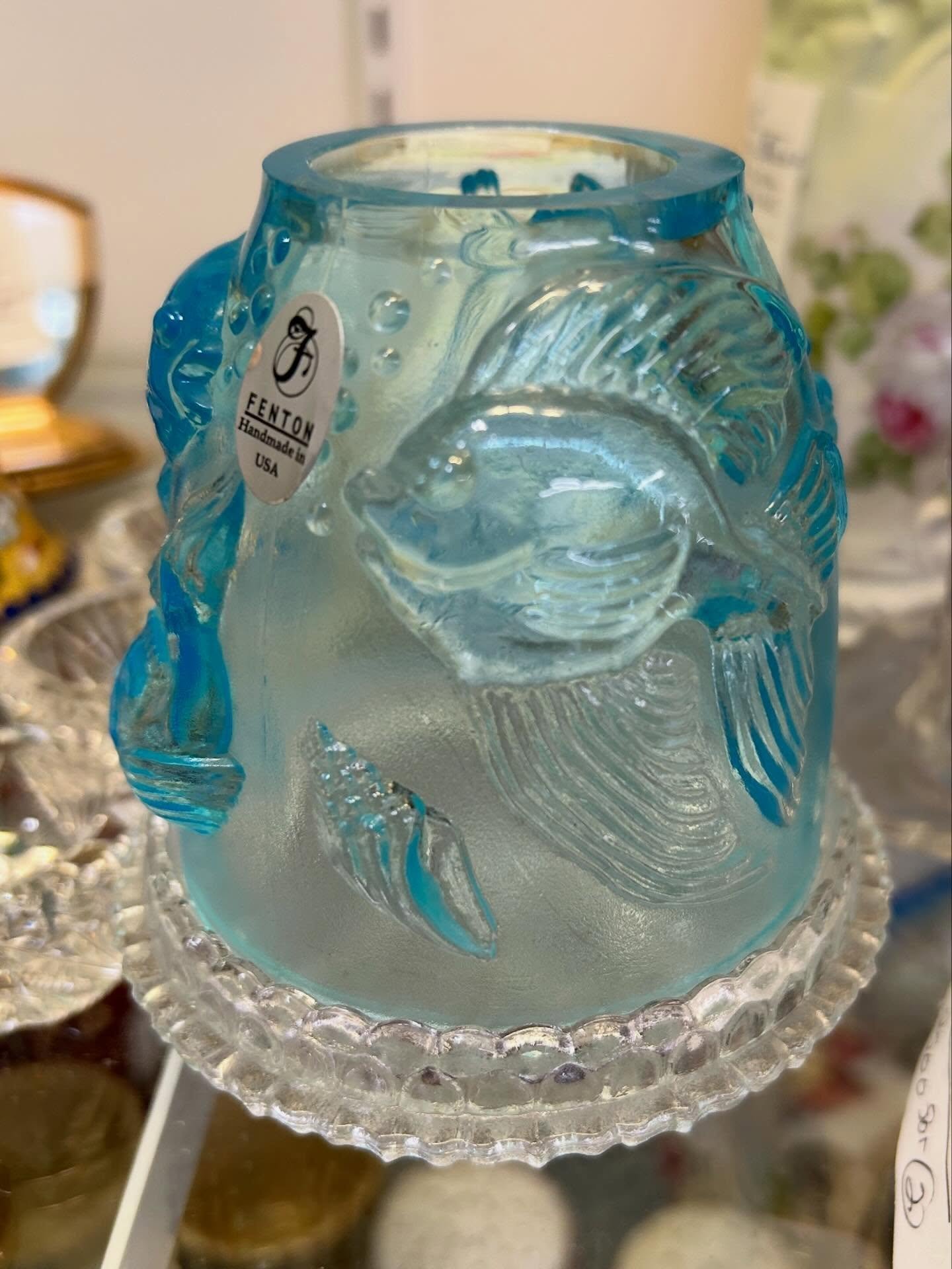 Fenton koi fairy lamp, anyone? We&rsquo;re here for you from 10-5 today! ☀️☀️☀️
