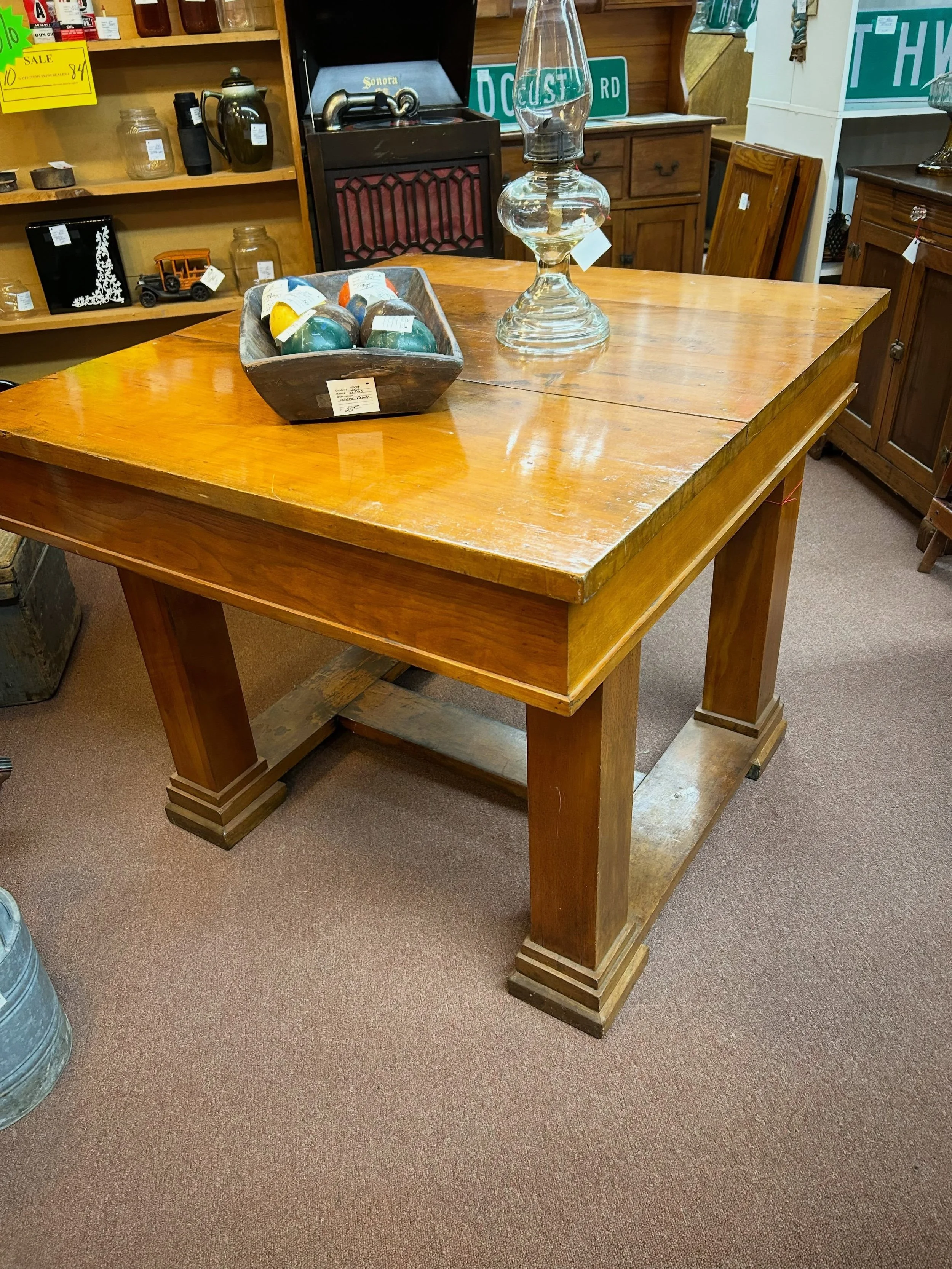 Looking for a beefy table? We&rsquo;ve got a couple for you! 🙌 Come see us today from 10-5! 😃😃😃