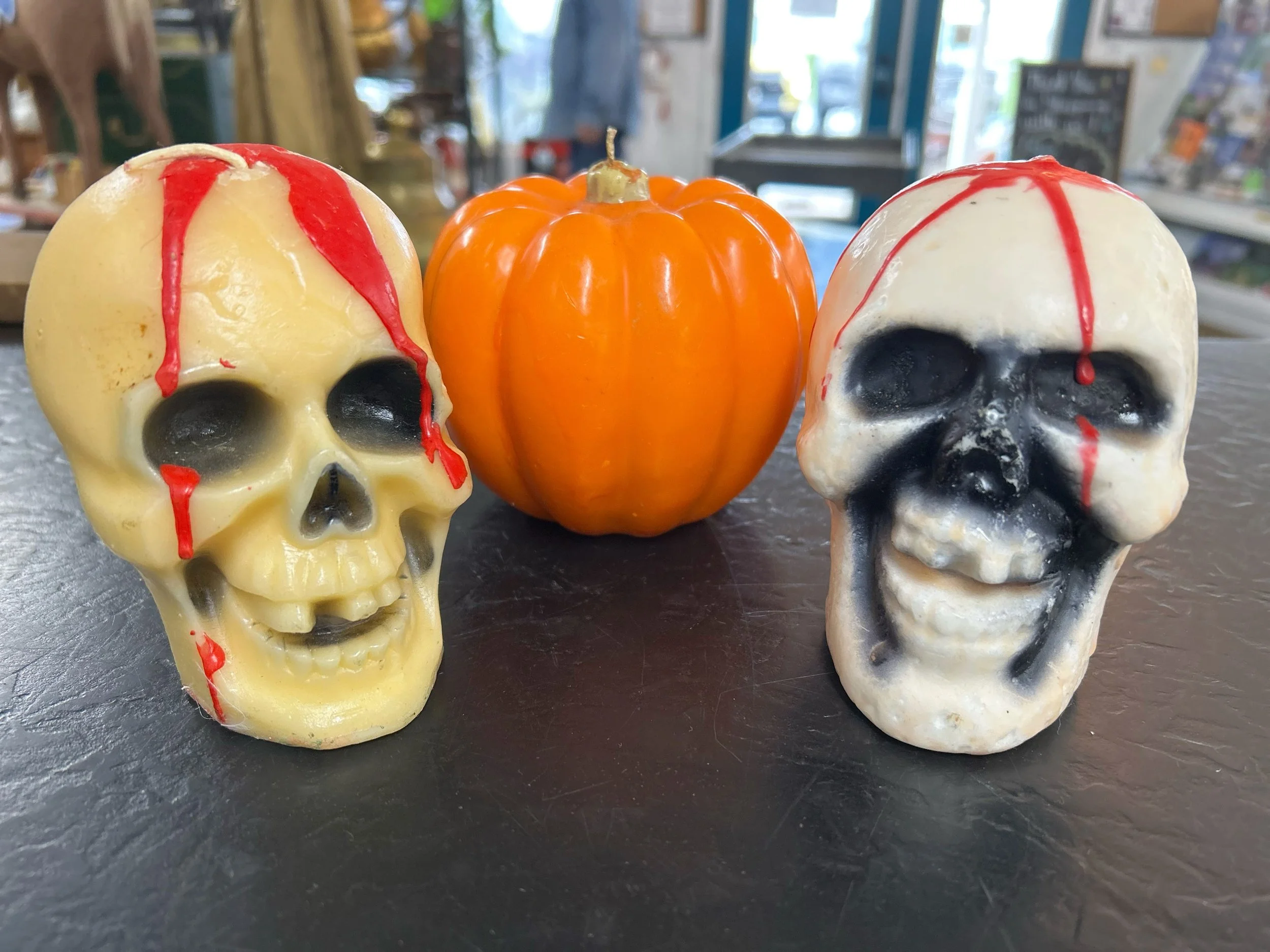 Need these vintage Halloween candles? Come see us from 10-5 today!💀🎃💀