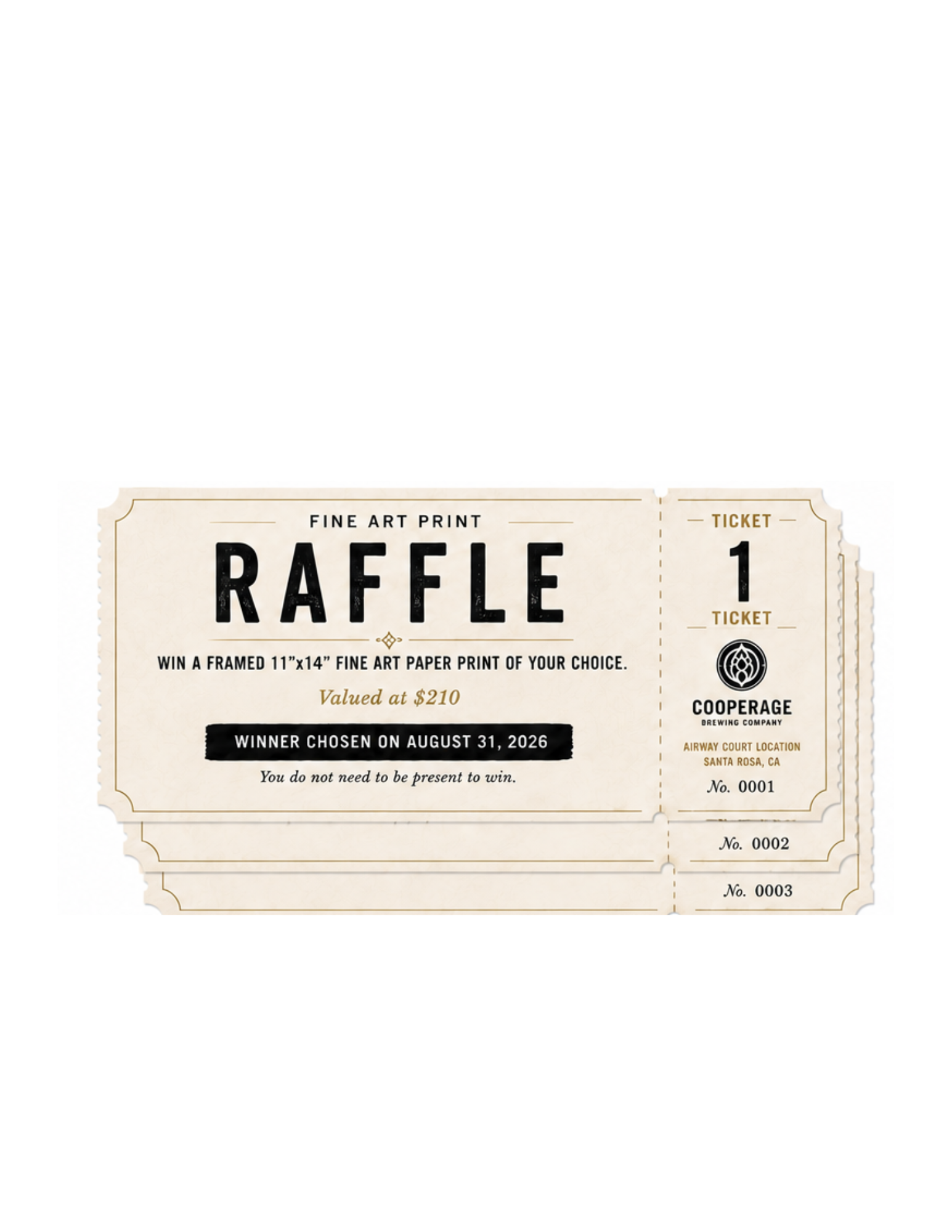 3 Raffle Tickets - Collector