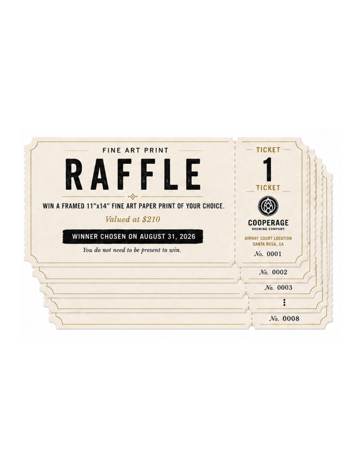 8 Raffle Tickets - Patron