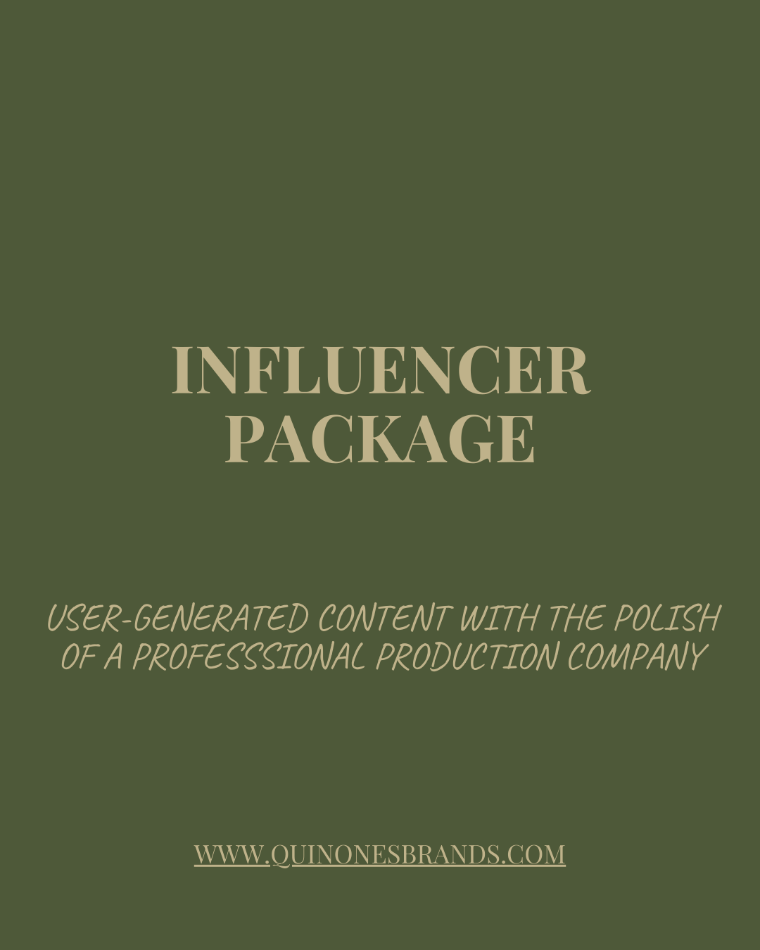 User Generated Content Shoot - The Perspective of an Influencer (POV)