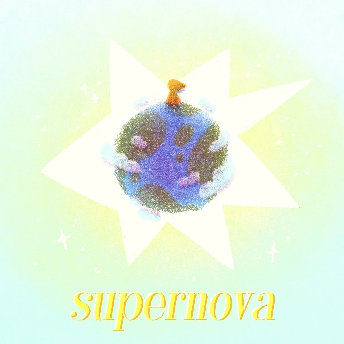 supernova - zine about the death of a star, the grief of losing them, and learning how to grow alongside it