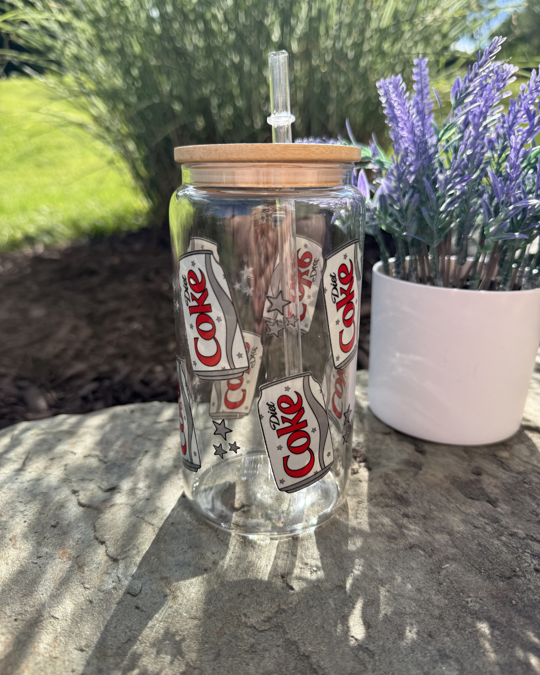 16oz Glass: Diet Coke