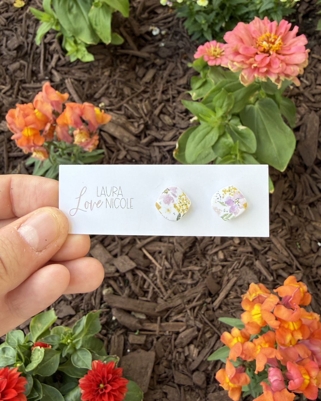Springtime Floral Studs