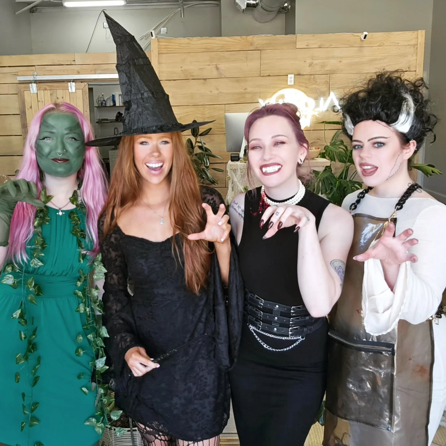 🪄✨ Witch, please.
We&rsquo;re serving looks and spooky vibes this Halloween because at Alchemy, creativity doesn&rsquo;t stop at the color bowl. 🎃

Here&rsquo;s to good hair, good laughs, and the kind of salon family that makes every day a little m