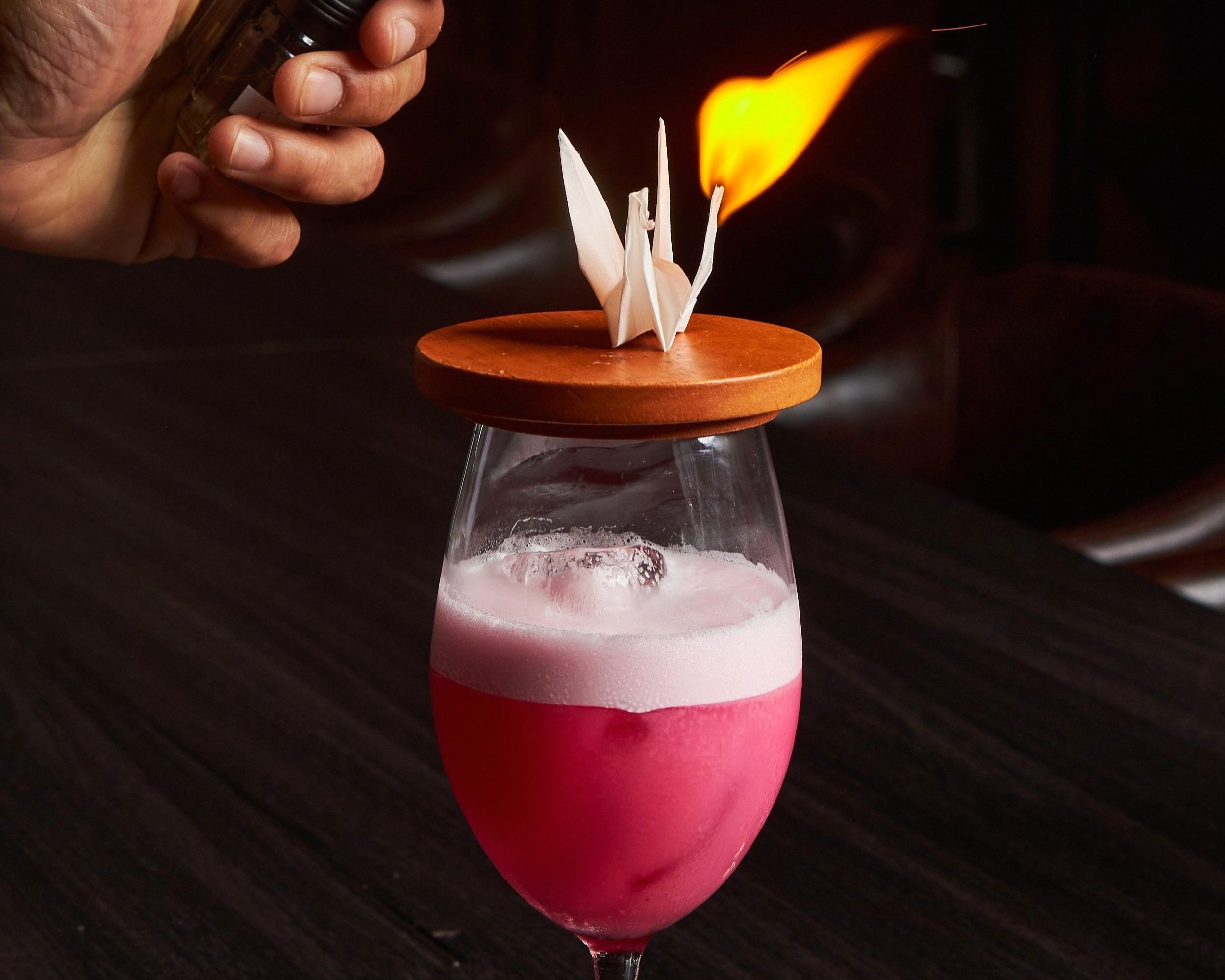 Creative signature cocktail experience at LAVA cocktail bar in Thonglor Bangkok