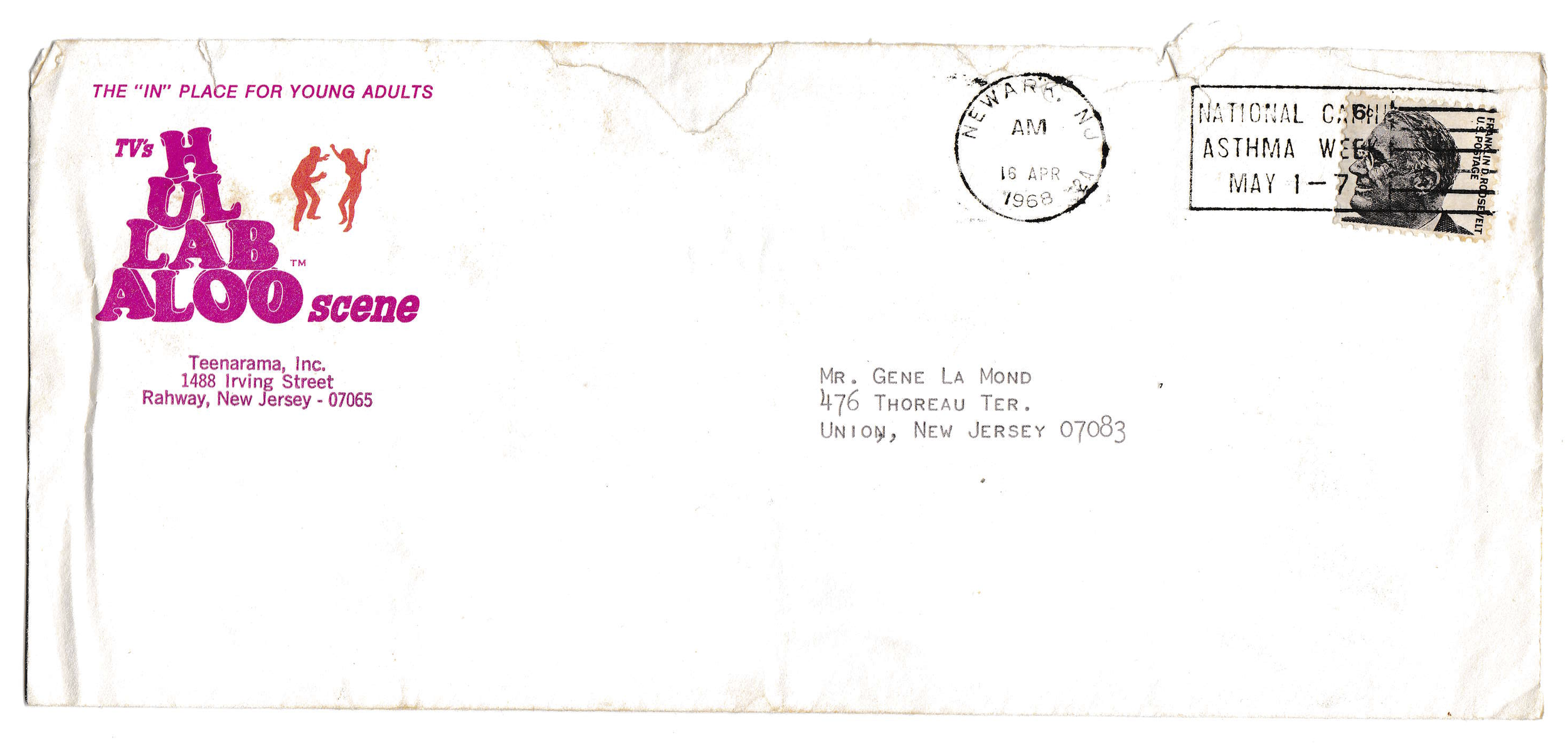 Hullabaloo envelope
