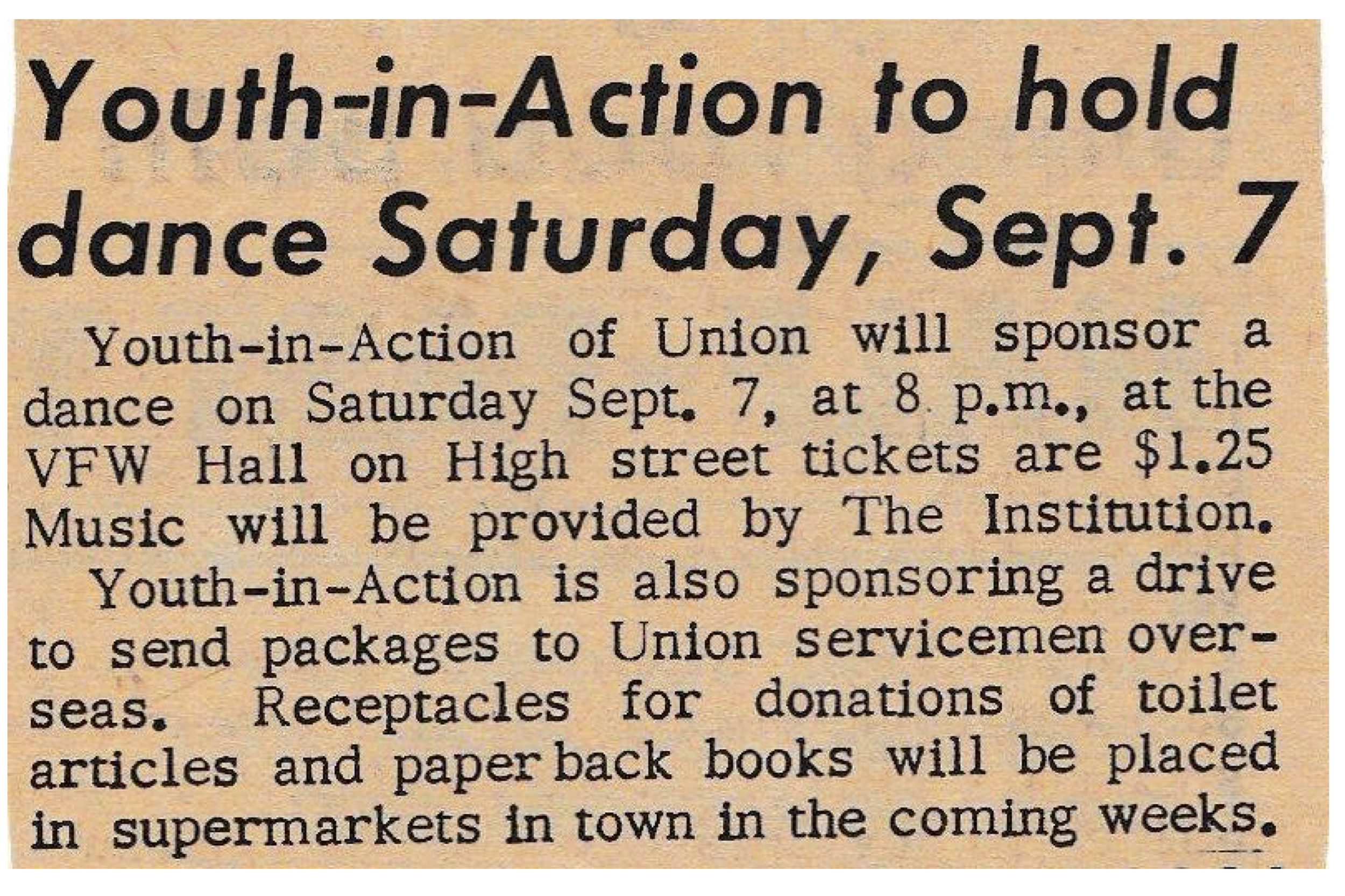 Youth In Action, Sep. 1968