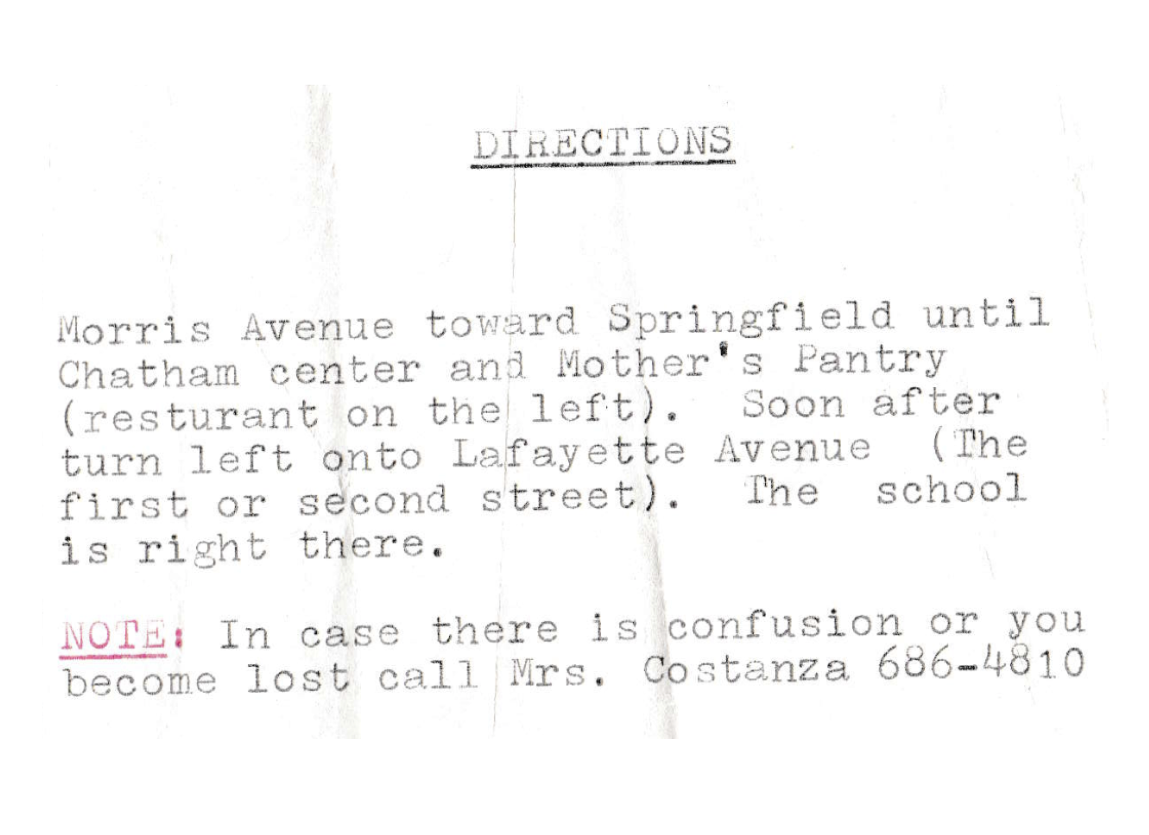 Directions
