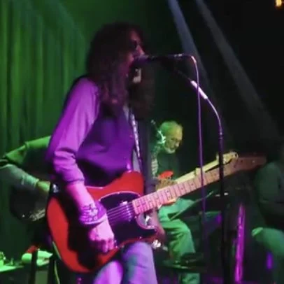 Duff with the Red, White and Blues band