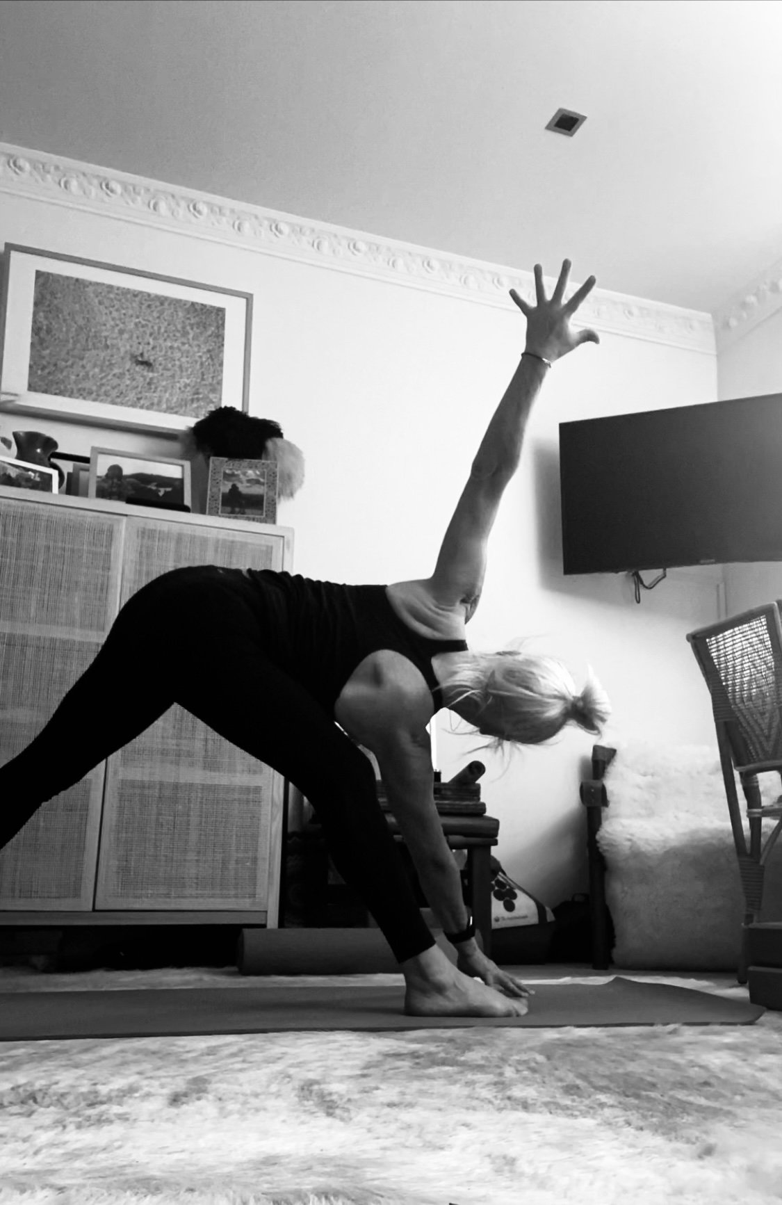 girl doing yoga