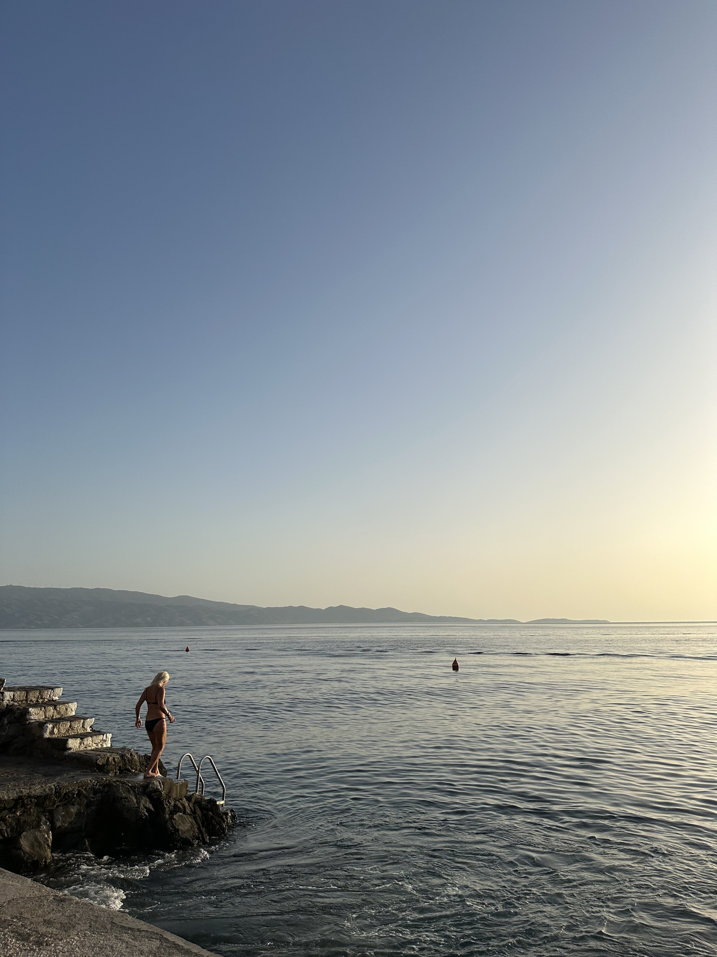 girl swimming