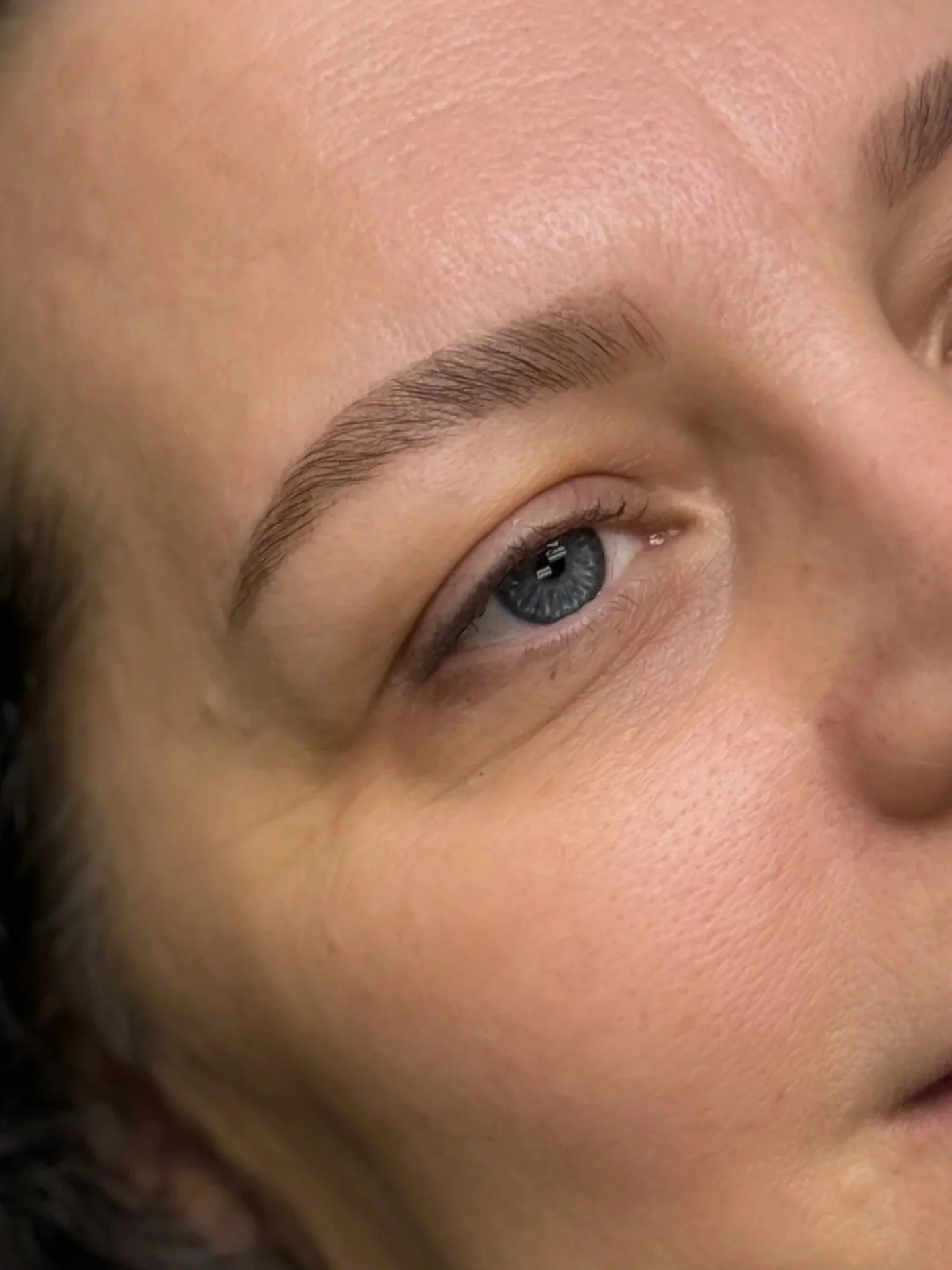 Brow Lamination, wax and tint