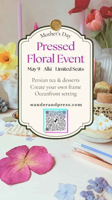 A Mother’s Day Pressed Floral Event