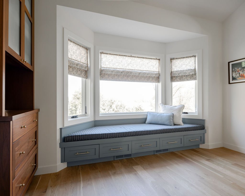 Bay Window Bench with Storage: A Custom Built-In for a Chanhassen Living Room