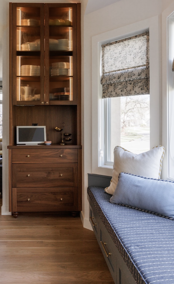 Walnut China Cabinet with Glass Doors: A Dining Room Essential