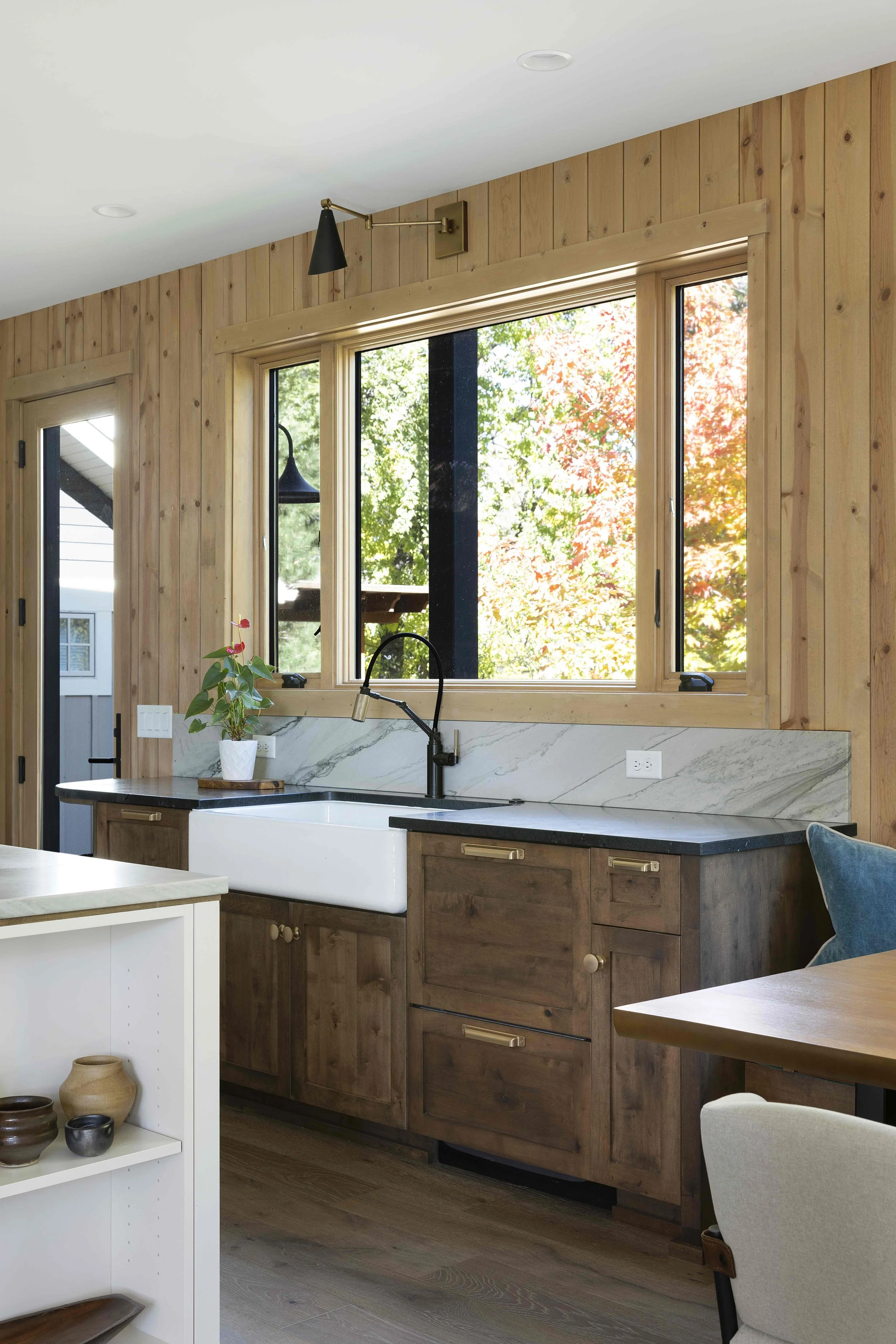Wet Bar Cabinets located near the kitchen and the second entryway | Sean's cabinetry