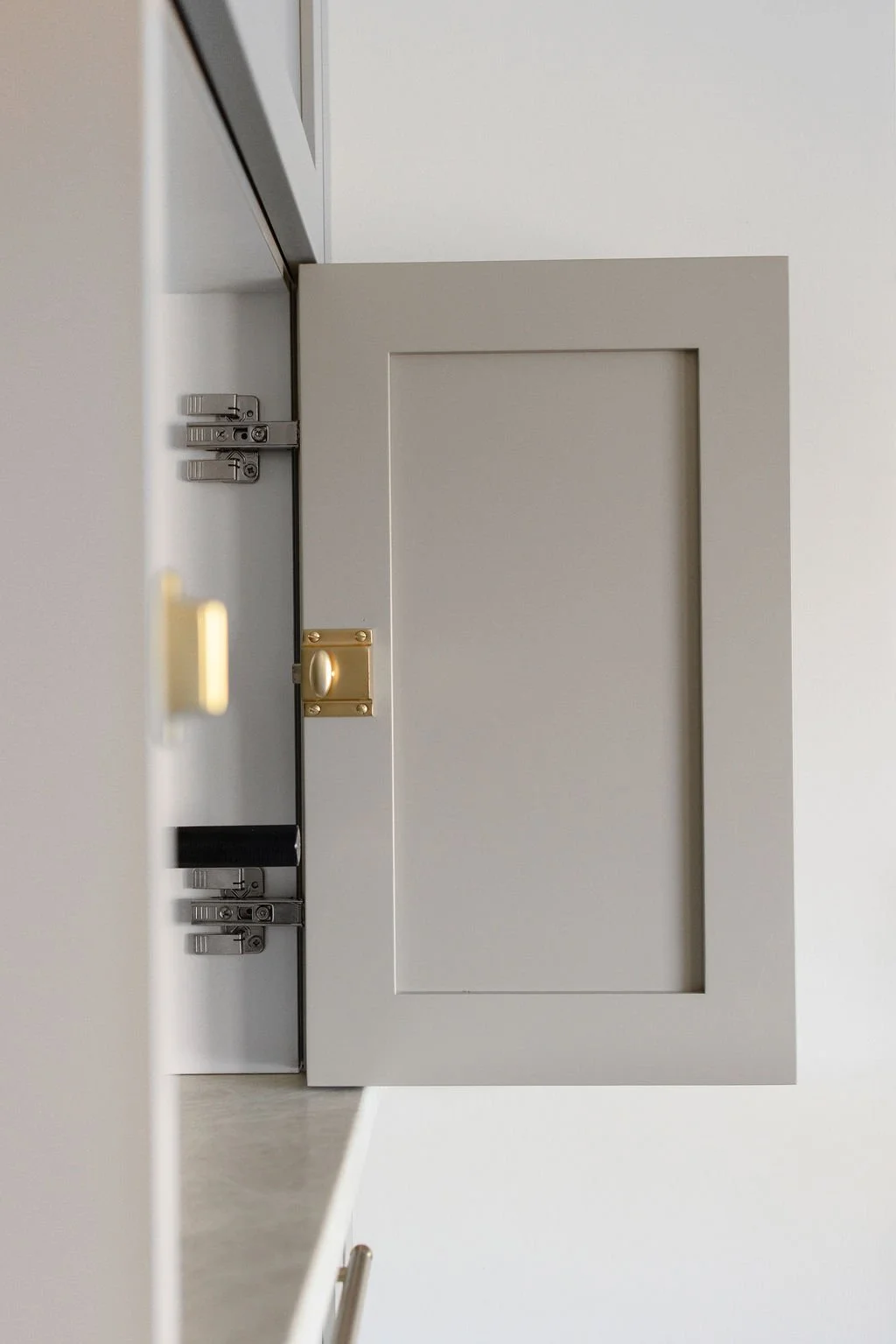 close-up photo of Frameless cabinets, by Sean's cabinetry, sometimes called European-style