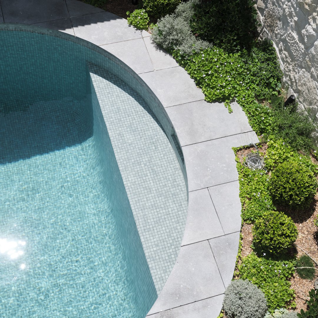 While it isn't the best season for a swim, we couldn't wait to share the new plunge pool at our Barcom project! 

Previously the rear outdoor space was taken up by an oversized pool, but now our clients can enjoy the redefined courtyard which include