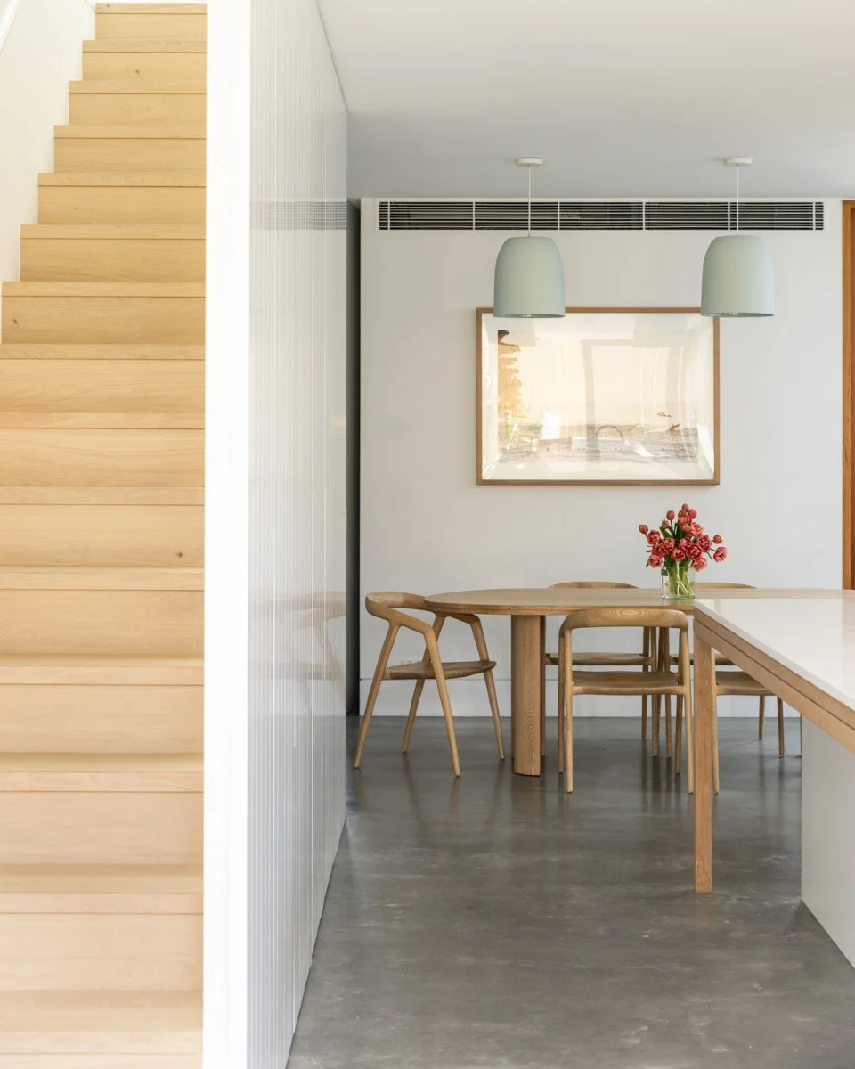 Glenayr House | Client Brief

The client's primary goal was to maximise the site&rsquo;s potential for a young and growing family - storage was a key part of the design, especially in the kitchen!

In the renovated kitchen and dining area, the design
