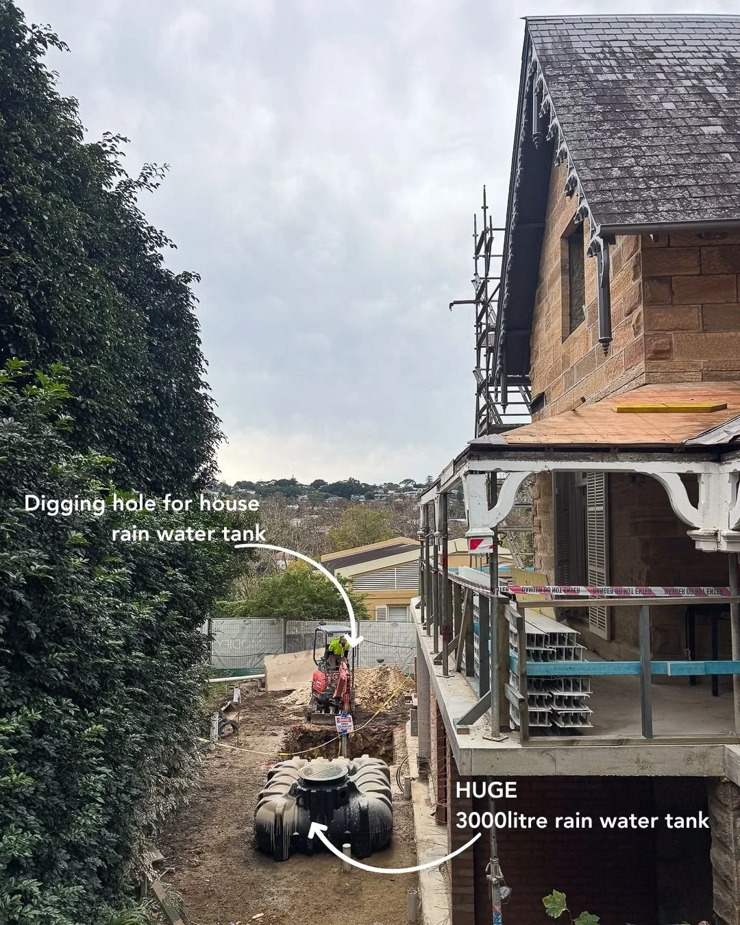 Frederick House | Progress Report 📸

A sustainable milestone on site today with the delivery of a 3,000-litre rainwater tank, designed to service the entire home.

The system will supply water to three bathrooms and the laundry on the lower ground f