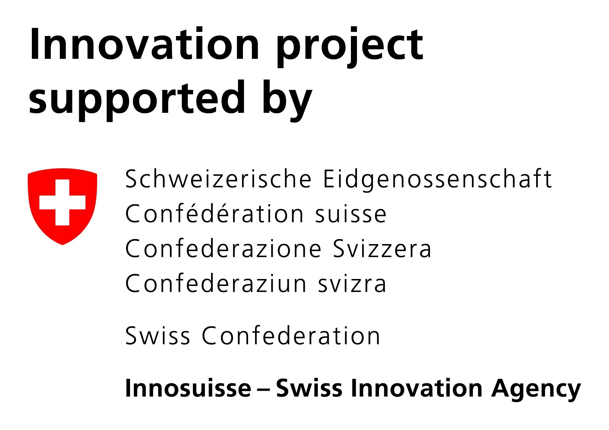 Innosuisse innovation project