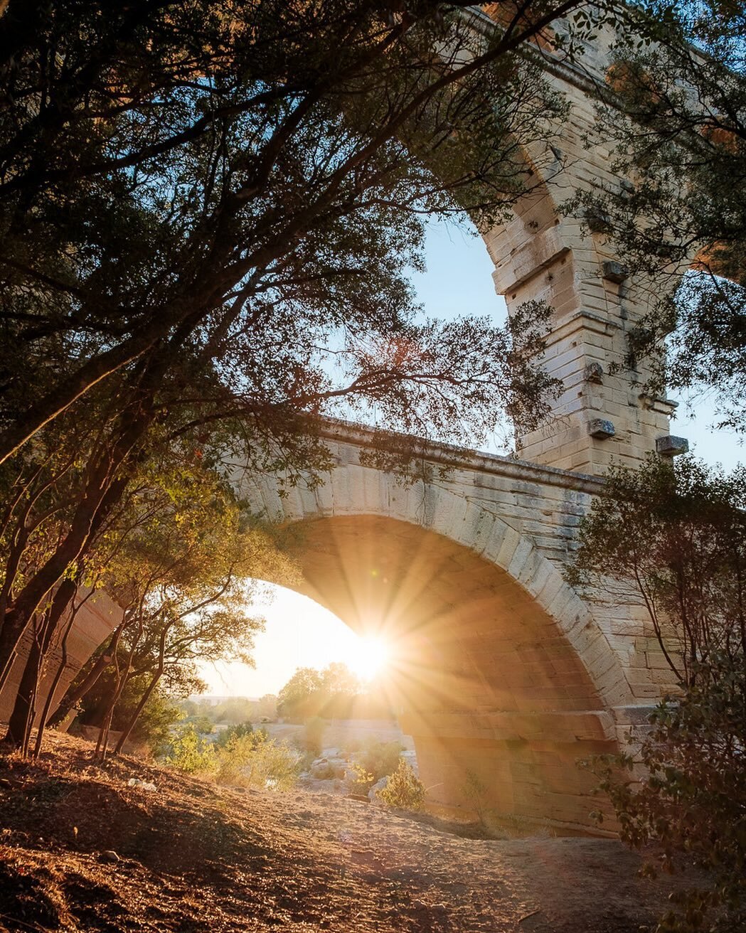Le pont du Gard au lever du soleil 🌞