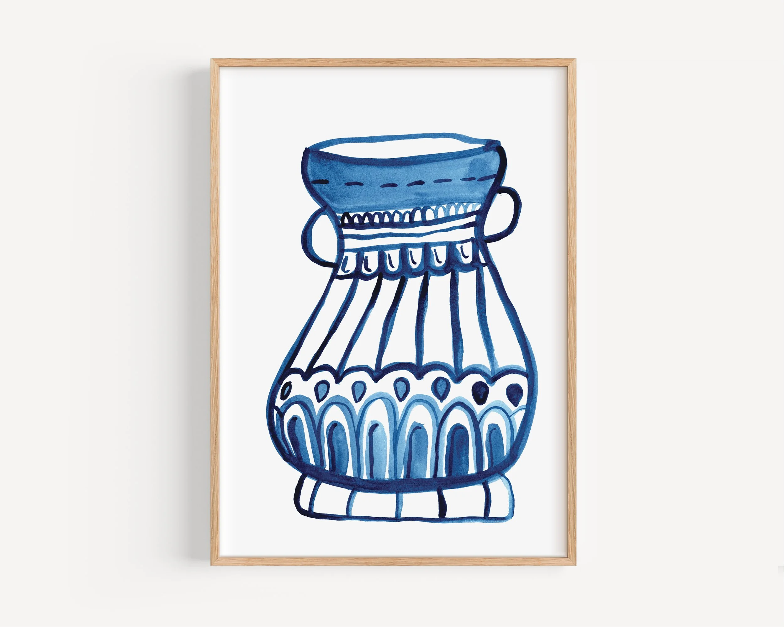 Blue Vase - Art Print