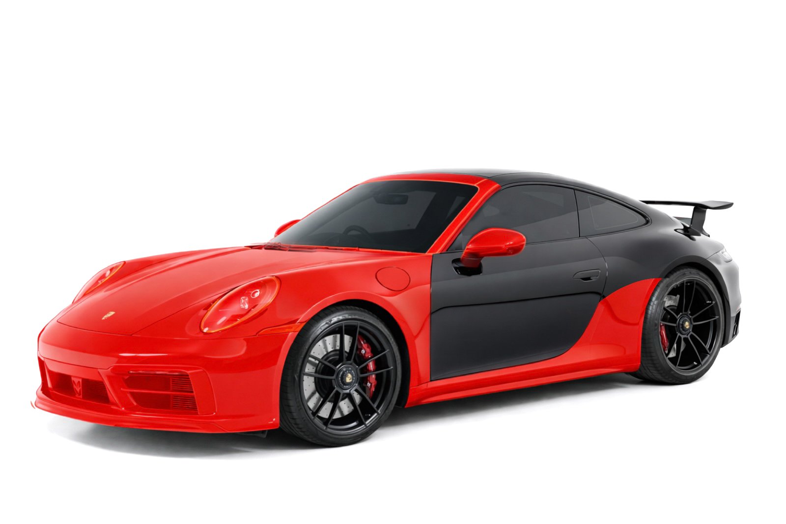 Track Pack Paint Protection Film installation on performance car in North East studio