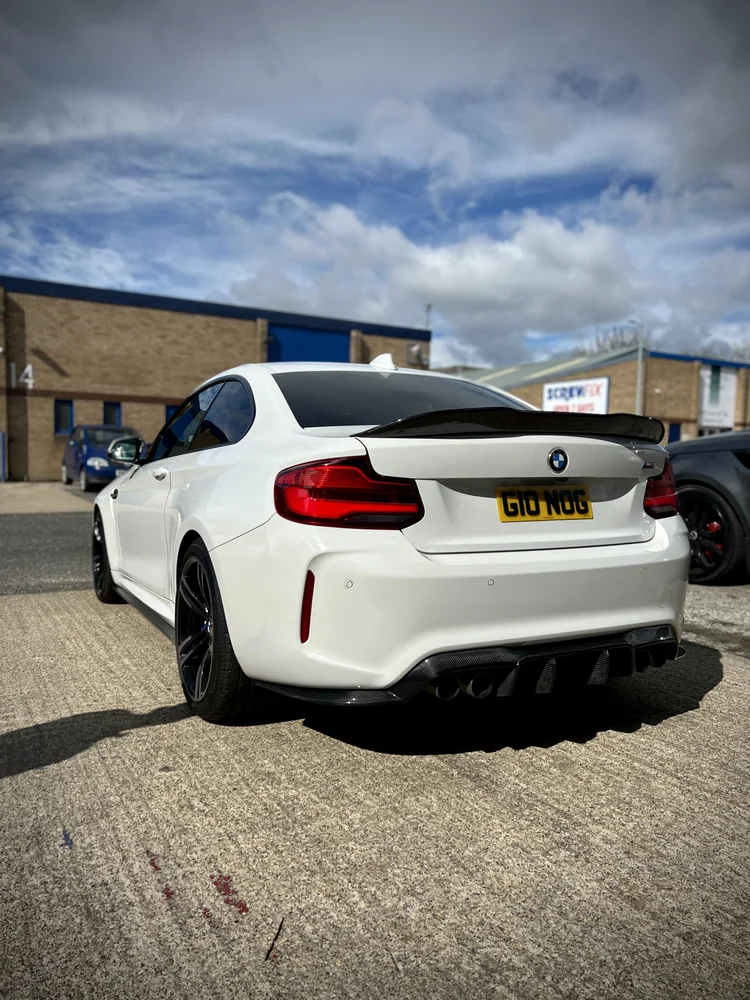 BMW M2 window tinting, Hurworth DL2 Darlington customer, Utopia Tints