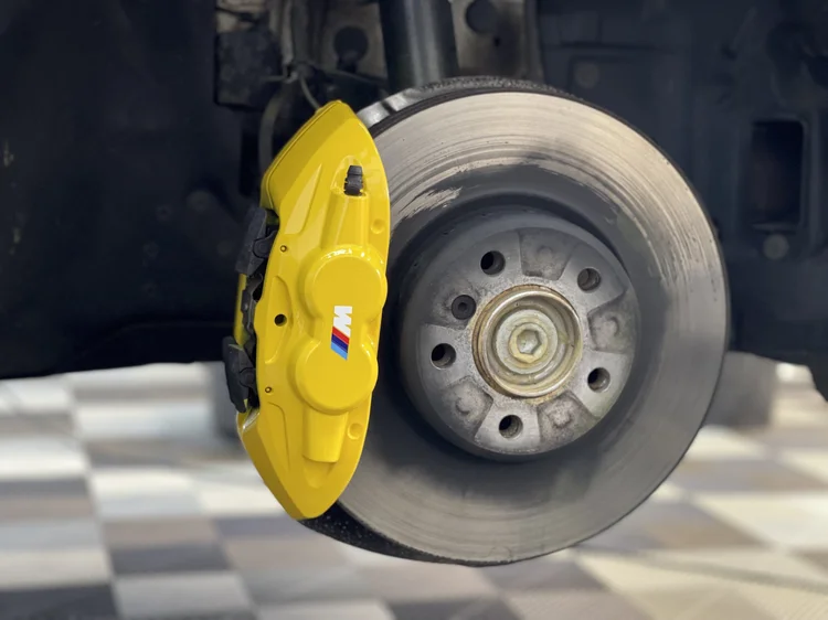 BMW M4 caliper painting at Utopia Tints Durham