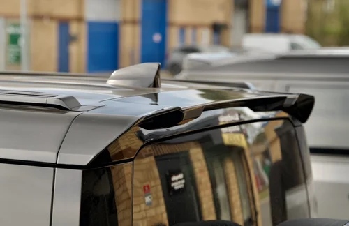 Rear Replacement Spoiler V2 fitted to a Land Rover Defender